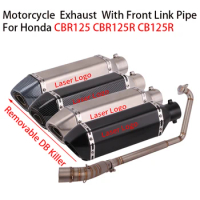 For Honda CBR125 CBR125R CB125R 2010 - 2016 Motorcycle Exhaust Escape Full System Modified Muffler Front Link Pipe DB Killer