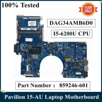 LSC Refurbished For HP Pavilion 15-AU Laptop Motherboard 856224-601 859246-601 860274-601 I5-6200U CPU DAG34AMB6D0 DDR4