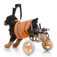 Pet Wheelchair For Disabled Dog Old Dog Cat Walking Assisted Car Adjustable Lightweight Hind Legs Rehabilitation Dog Wheelchair