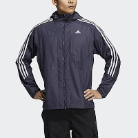 Adidas 247 Wind JKT [HM2721] 男 外套 連帽 亞洲版 運動 訓練 防風 夾克 愛迪達 墨藍