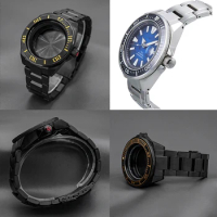 Black King Samurai PROSPEX Series Watch Case Bracelet Band For Seiko 4R35 4R36 NH35 NH36 Automatic Movement Sapphire Glass 200M