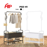 ATP Floor Standing Simple Multi-Functional Rack - Black/White PSD H1