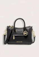 Michael Kors Michael Kors Carine Extra-Small Pebbled Leather Satchel Black