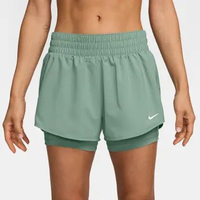 NIKE Women Training Dri-FIT One Mid-Rise 3In 2-In-1 Short Celana Fitness Wanita [DX6013-007] A/L STE