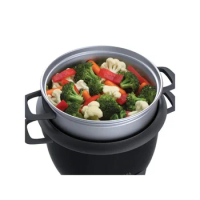 AROMA® 6-Cup (Cooked) / 1.5Qt. Rice &amp; Grain Cooker, Black, New, ARC-743-1NGB