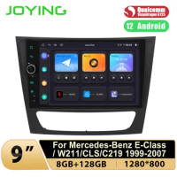 JOYING 1280*800 8G 128G Android Car Radio Stereo Head Unit Autoradio Car Play For Mercedes-Benz E-Class W211 CLS C219 1999-2007