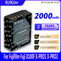 2000mAh KiKiss Powerful Battery NP-W126S NP-W126 For Fujifilm Fuji X100F X-PRO1 X-PRO2 X-A1 X-A2 X-A3 X-A10 X-E1 X-E2 X-E2S X-E3