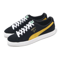 【PUMA】休閒鞋 Clyde OG 男鞋 黑 黃 麂皮 低筒 板鞋(391962-05)