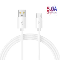 Micro USB Cable 5A Fast Charging For Xiaomi Redmi Note5 Pro Android Mobile Phone Data Cable for Samsung Micro Charger 1M
