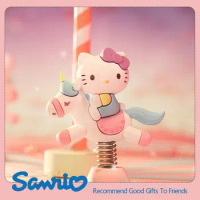 Anime Figures Sanrio Kawaii Kuromi Cinnamoroll Pompompurin Hello Kitty Mymelody Action Figure Dolls Toys Furniture for Display