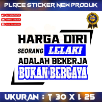 New Stiker Hologram Kata Kata Harga Diri Stiker Kaca Body Mobil Pikup Truk terbaru keren Bisa Reque
