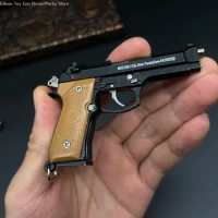 2.8" M92F Pistol Miniature Metal BERETTA 92F Small Toy Gun Model Replica Tiny Safe Gamer Gift Collection