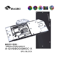 Bykski A-GV6800GMOC-X Graphics Video Card Water Block For GIGABYTE RX 6800 GAMING OC GPU Cooler RGB M/B SYNC Mod