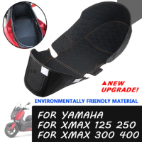 For YAMAHA XMAX300 XMAX 300 X-MAX 250 125 400 Motorcycle Seat Cushion Liner Trunk Cargo Protector Pad Storage Box Mat Leather