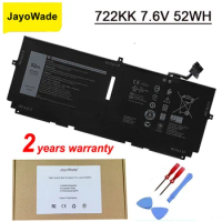 JayoWade 722KK Laptop Battery For Dell XPS 13 9300 9310 9380 Series P117G P117G001 P117G002 2XXFW FP86V WN0N0 7.6V 52Wh Battery