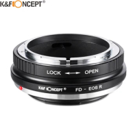 K&amp;F Concept FD-EOS R FD Lens to EOS R camera Lens Adapter Ring for Canon FD Lens to Canon EOS R5 R6 RP Camera Body