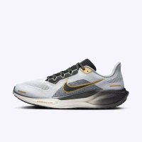 【NIKE 耐吉】Air Zoom Pegasus 41 PRM 男 慢跑鞋 緩衝 反光 白黑金(HQ2938-100)