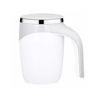 【EZlife】304不鏽鋼磁力自動攪拌咖啡杯(贈伸縮吸管)