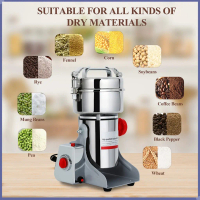 【Ready Stock】1200G Electric Grain Grinder|Stainless Steel Dry Mill for Coffee, Spices, Flour & Powde