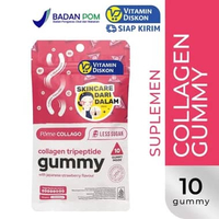 POME COLLAGEN TRIPEPTIDE WITH JAPANESE STRAWBERRY FLAVOUR - 10 GUMMY | Gummy untuk Kesehatan Kulit d
