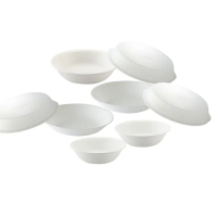【CorelleBrands 康寧餐具】純白8件式碗盤組(H05)