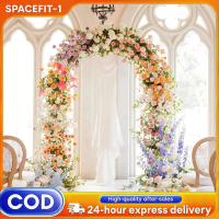 Wedding Iron Arch Frame Rak Pasu Bunga Outdoor Garden Arch Flower Door Plant Stand Garden Climbing