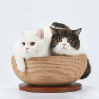 【寵物專用】劍麻貓抓碗 貓抓板 寵物玩具 貓睡碗(33x33x16cm)