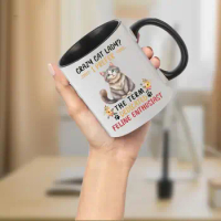 11oz 330ML Cute Kitten Ceramic Mug, Creative Coffee Mug With Gift Box, Great Gift For Mom, Friends