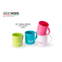 Elianware Cup(4Pcs Pack)[LOVE Healthy Life ECO]#300ml/E-1125/4(ECO)