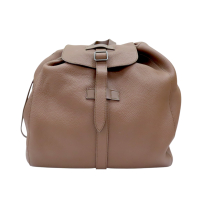 【二手名牌BRAND OFF】GUCCI 古馳 棕色 牛皮 後背包
