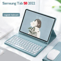 For Samsung Tab S8 11-inch Tablet Case,Tablet Keyboard Case for Samsung Tab S7 11in