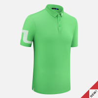 J.lindeberg Golf แขนสั้น T ผู้ชายฤดูร้อนสบายกีฬาเสื้อยืดเสื้อโปโลกอล์ฟเสื้อผ้าผู้ชายเสื้อแห้งเร็ว #23