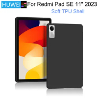 HUWEI For Xiaomi Redmi Pad SE 11" 2023 Case Soft Silicone TPU Shell For Xiaomi Redmi Red Mi Pad SE 2023 Tablet Back Cover Case
