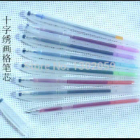 Total 8 Colors You Can Choose Embroidery Hydrotropic Refill Cross Stitch Water Soluble Pen ---50 Full Set