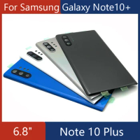 Back Glass Replacement For Samsung Note10 N970F Note 10 Plus N975F Battery Cover Rear Door Housing Case for samsung note 10 plus