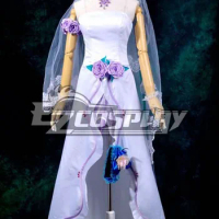 Macross Frontier Sheryl Wedding Dress Cosplay Costume Deluxe E001
