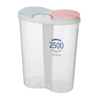 【PS Mall】五穀雜糧透明密封罐廚房收納盒帶蓋豆子食品級儲物罐塑膠瓶子罐子 分格收納罐(J3228)