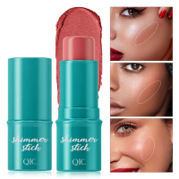 Rouge Shadow Contour Stick Long Lasting Waterproof Masking Pores Natural Bronzer Blush Highlighter Stick Flawless Makeup Set