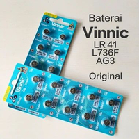 BATERAI VINNIC LR 41 / AG3 / L736F ORIGINAL HARGA PERLEMBAR (10pc)