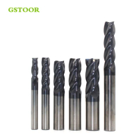 1PC End Mill 10mm 12mm End Mill long 150mm carbide end mill CNC lathe Milling tool HRC50 2F 3F 4F for Steel