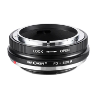 K&amp;F Concept Lens Mount Adapter Compatible with Canon FD Mount Lens to Canon EOS R RF Mount for R3 RP R5 R6 Camera Body