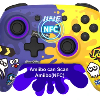IINE Splatoon Exclusive Wireless Controller Wake Up Support NFC Amiibo Compatible for Switch/Switch lite/Switch OLED gamepad