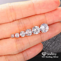 CC Round Stud Earrings For Women Cubic Zircon Wedding Engagement Party Accessories Daily Wear Fine Jewelry CCE598