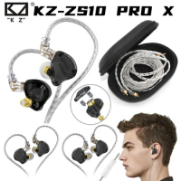 KZ ZS10 PRO X Metal In-Ear Wired Headset Hybrid drivers HIFI Bass Earbuds In-Ear Monitor Noise Cancelling Sport Music Earphones