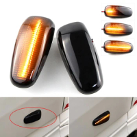 2PCS For Mercedes-Benz E-Class W124.A124.C124 1984-1998 LED Side Marker Turn Signal Indicator Dynamic Lights Lamp