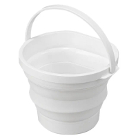 【NITORI 宜得利家居】網購限定 可折疊水桶 10L WH DY03 EC(網購限定 可折疊水桶 水桶 DY0)