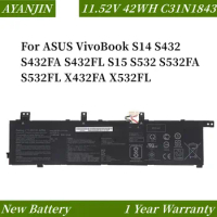 C31N1843 11.55V 42WH Laptop Battery For ASUS VivoBook X432FA X532FL S14 S432 S432FA S432FL S15 S532 S532FA S532FL 0B200-03430000