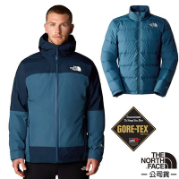 【The North Face】男 GORE-TEX 防風防水透氣二件式連帽外套(亞洲版型).風雨衣.夾克/83RR-4WL 藍