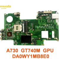 Original For Lenovo A730 Laptop motherboard A730 GT740M GPU DA0WY1MB8E0 tested good free shipping