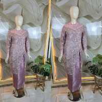 Real pict model terbaru kebaya reni ronce setelan rok lilit songket / kebaya wisuda / kebaya modern